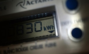 Un compteur électrique, le 1er janvier 2013 à Rennes