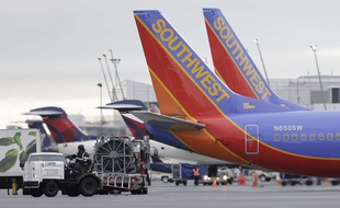 Des avions de la compagnie Southwest Airlines (illustration).