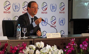 François Hollande au sommet Rio+20, le 20 juin 2012.