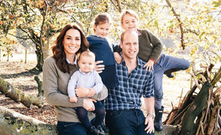 La photo de la carte de Noël de Kate et William.