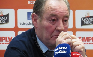 A Lens, le 28 fevrier 2016 - Portrait de Gervais Martel, president du RC Lens.