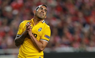 Carlos Tevez le 24 avril 2014 à Lisbonne.