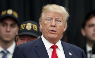 Donald Trump, le 17 avril 2016 à Staten Island (Etats-UNis).