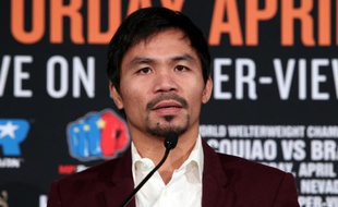Le boxeur philippin Manny Pacquiao, le 19 janvier 2016 à Beverly Hills