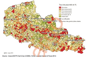 Le taux de pauvreté par commune