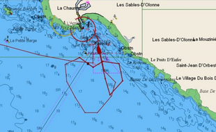 Coeur avec la trajectoire