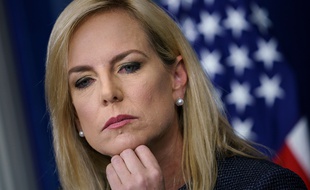 La ministre américaine de la Sécurité intérieure, Kirstjen Nielsen, à la Maison Blanche le 18 juin 2018.