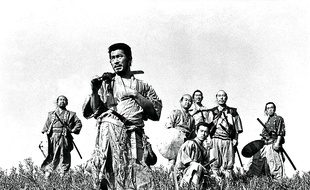 Les 7 Samouraïs, grand film populaire des années 1950.