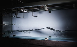 La cuve à vagues de l'Institut de mécanique des fluides de Toulouse.