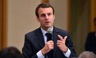 Emmanuel Macron, ministre français de l'Economiue, le 5 octobre 2015, à Tokyo