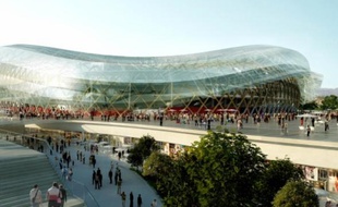 Une halle commerçante sera déployée sur 29 000 m² sous le complexe sportif.