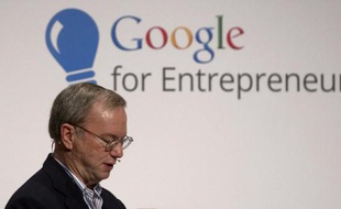 Le patron de Google, Eric Schmidt, le 10 octobre 2014, à Madrid