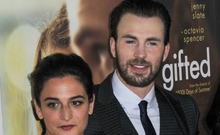 Les acteurs Jenny Slate et Chris Evans