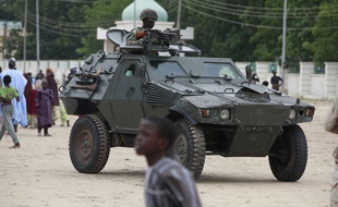 Photo prise en 2013 d'un soldat nigérian. Nigeria