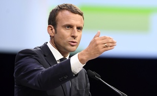 Emmanuel Macron le 1er juillet 2017 à Rennes à l'occasion de l'inauguration de la ligne LGV.