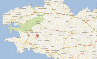 Googles Maps de Leuhan (Finistère).
