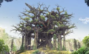 Vue en 2021 du futur Arbre aux hérons