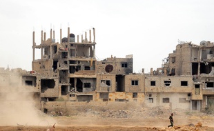 Des ruines dans Damas, en mai 2018.