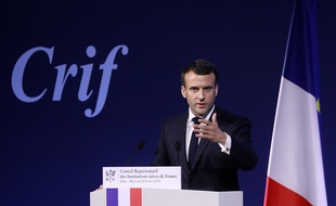 Emmanuel Macron a déploré mercredi 20 février 2019, «une résurgence de l'antisémitisme sans doute inédite depuis la Seconde Guerre mondiale», dans un discours prononcé lors du dîner du Crif.