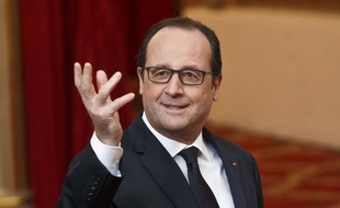 François Hollande à l'Elysée, le 30 janvier 2014.
