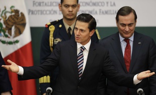 Le président mexicain Enrique Pena Nieto à Mexico, le 9 janvier 2017.