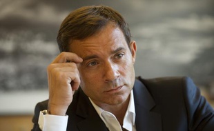 Paris le 05 Septembre 2011.
Jean-Luc DELARUE, présentateur, producteur et animateur en interview dans le locaux de sa société Reservoir Prod. societe de productions de contenus de television. France 2.