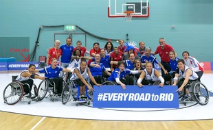 L'équipe de France paralympique de basket pour les JO de Rio 2016