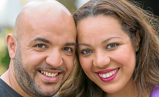 Salim et Linda, heureux vainqueurs.