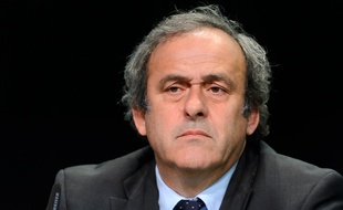 Michel Platini, président de l'UEFA, et candidat à la présidence de la Fifa, le 28 mai 2015, à Zurich.