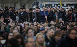 Nuit Debout - Place de la République à Paris, le 12 avril 2016