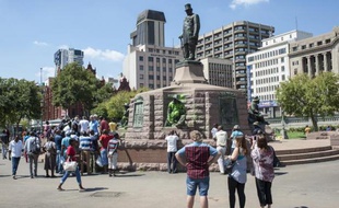 La statue de l'ancien dirigeant afrikaner Paul Kruger, à Pretoria, le 6 avril 2015