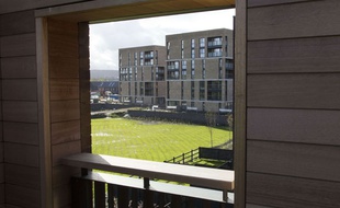Le village des athlètes du Commonwealth à Glasgow.