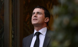 Manuel Valls au ministère de l'Intérieur le 3 janvier 2014.