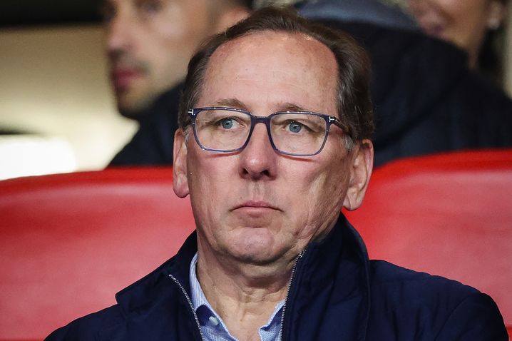 John Textor, ici lors de la défaite de l'OL à Monaco (2-0), le 10 mai, qui avait ruiné les espoirs lyonnais de Ligue des champions.