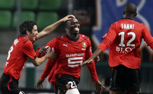 Moussa Sow (au centre), formé à Rennes, mais meilleur buteur du championnat avec Lille...