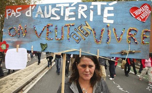 Manifestations des syndicats contre la réforme des retraites du gouvernement Ayrault, à Toulouse, le 10 septembre 2013.