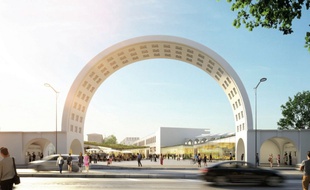 Projet d'aménagement du site Lescure. Ici l'entrée du stade Chaban-Delmas