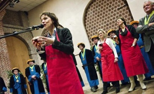 Hier,à la Halle au sucre, les brasseurs ont présenté les premières bières de noël.
