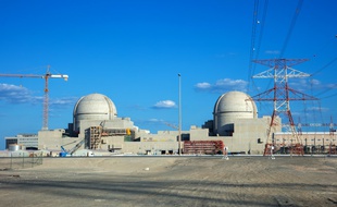 La centrale nucléaire de Barakah, près de Abu Dhabi, le 13 février 2020.