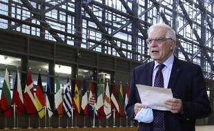 Le chef de la diplomatie de l'Union européenne, Josep Borrell, à Bruxelles le 22 février 2021.