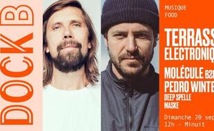 Les DJs Pedro Winter & Molecule se partagent les platines du Dock B ce dimanche