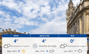 Météo Lille: Prévisions du vendredi 15 novembre 2019
