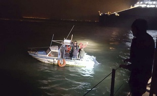 Une intervention de la gendarmerie maritime, près du port de Dunkerque, le 27 novembre 2018.