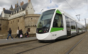 Un tramway de la TAN à Nantes (illustration)