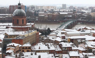 Toulouse sous la neige, le 20 janvier 2013