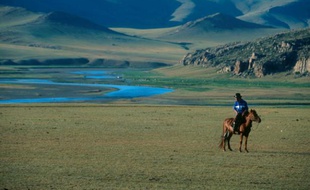 La vallée d'Orkhon, en Mongolie.