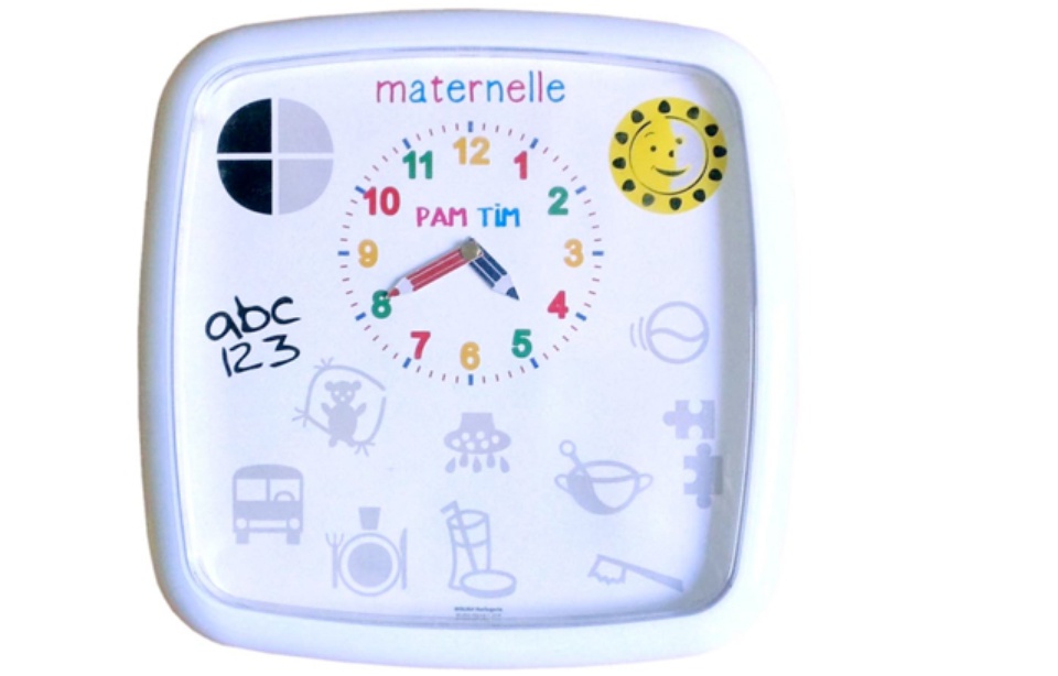 VID O. H rault Une horloge pour apprendre aux enfants se