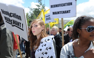 Nantes, le 16 juin 2011, manifestation pour la réunification de la Loire-Atlantique et de laBretagne.