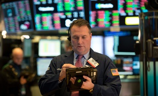 Un trader au NYSE, la Bourse de New-York, le 29 décembre 2017 (illustration).
