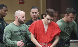 Nikolas Cruz devant la justice, le 14 mars 2018.